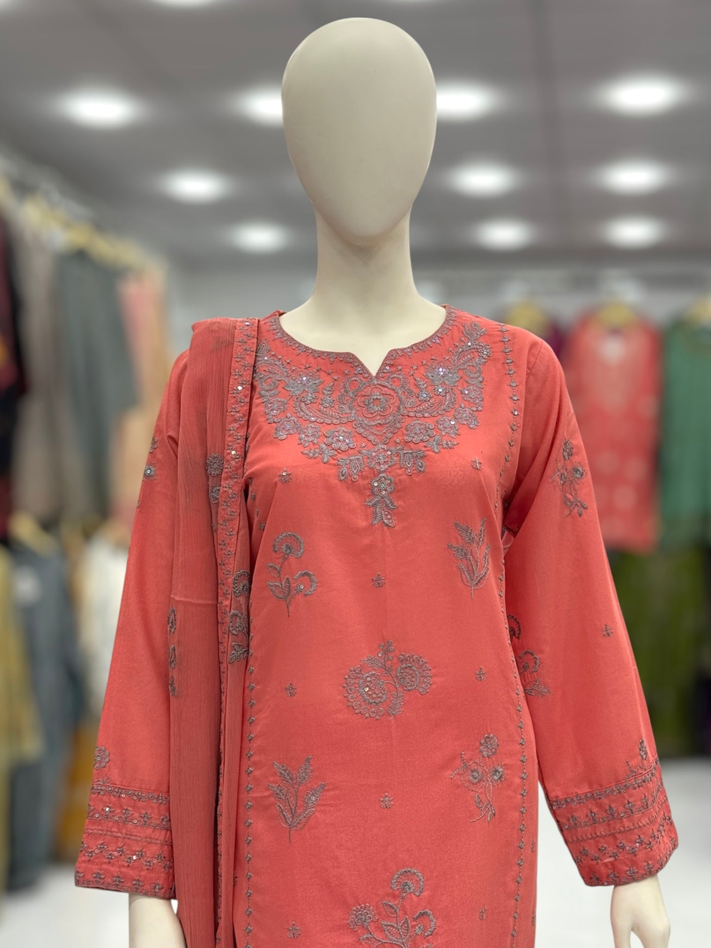 Nayab Lawn Karandi K50-B | Stitched | 3 Piece