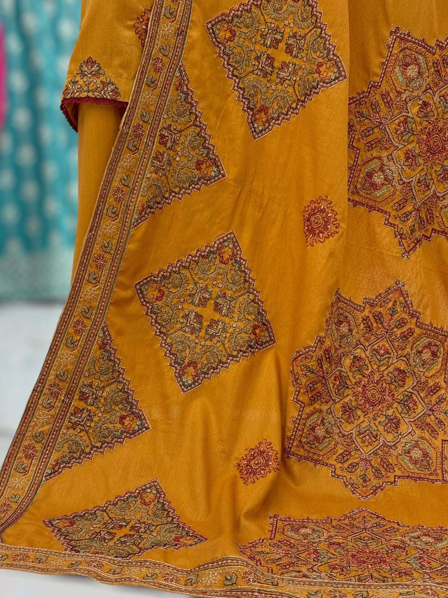 Embroidered Mustard RC-502-A | 3 Piece | Stitched