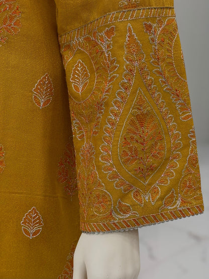 Embroidered Yellow CHL-85A | 3 Piece | Stitched