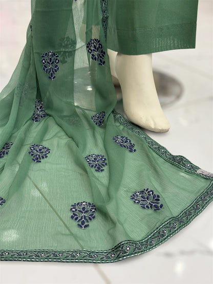 Mortaaj Lawn Karandi K46-A | Stitched | 3 Piece