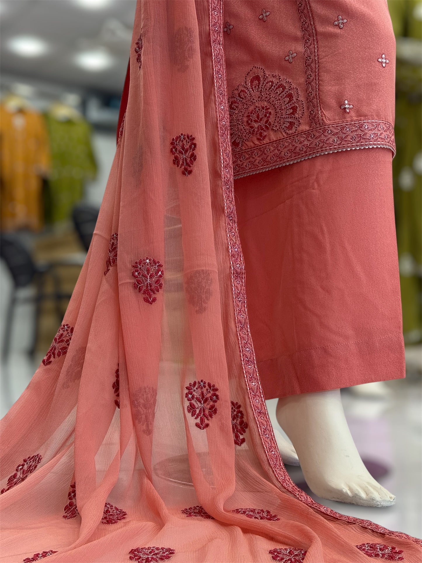 Mortaj Peach 92-B | Stitched | 3 Piece