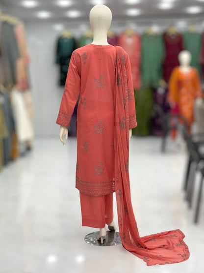 Nayab Lawn Karandi K50-B | Stitched | 3 Piece