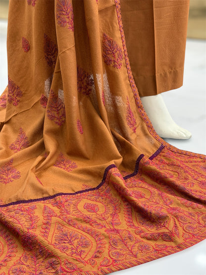 Amber Heritage Beige Embroiderd Karandi | 59-B | 3 Piece | Stitched