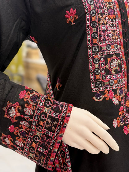 Blooming Desert  Embroiderd Karandi | 60-B | 3 Piece | Stitched