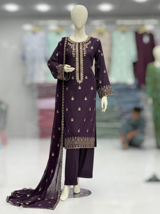 Maahi Lawn Karandi K60-B | Stitched | 3 Piece