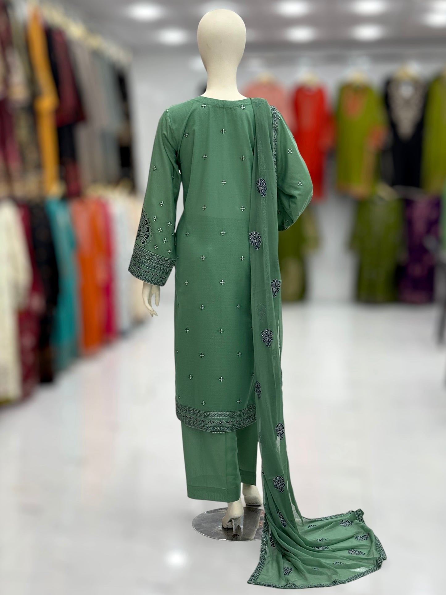 Mortaaj Lawn Karandi K46-A | Stitched | 3 Piece