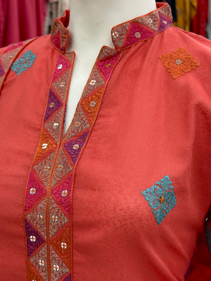 Magical Square Orange | MS-56C | 3 Piece | Stitched