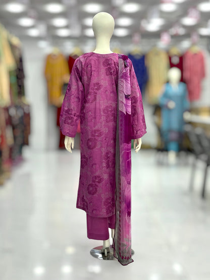 Shimmer Blossom Exclusive Lawn L103-B | Stitched | 3 Piece