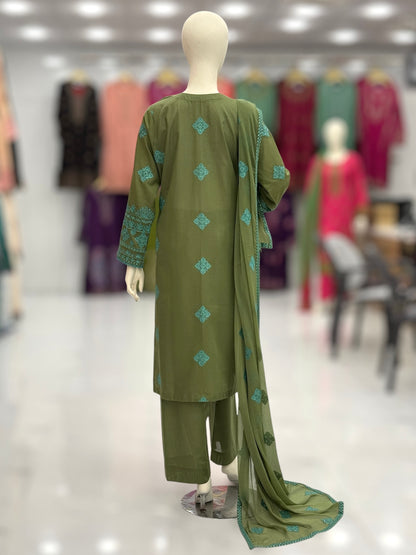 Majestic Lawn Karandi K47-B | Stitched | 3 Piece