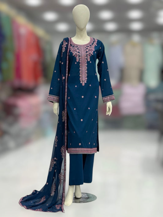 Chilman Exclusive Lawn L73-B | Stitched | 3 Piece