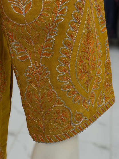 Embroidered Yellow CHL-85A | 3 Piece | Stitched