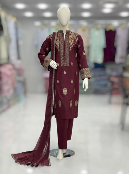 Ethnic Gold Exclusive Lawn L72-A | Stitched | 3 Piece