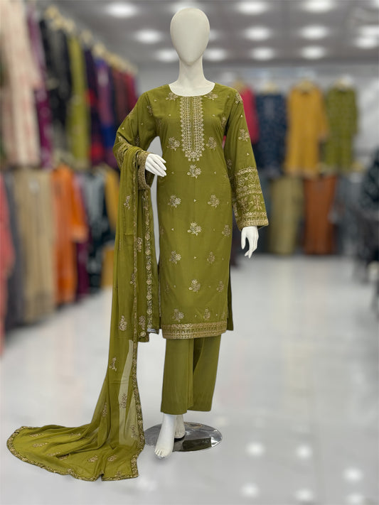 Meher-e-Zari Karandi 95-C | Stitched | 3 Piece