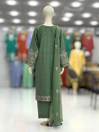 Dilkash Lawn Karandi K166-B | Stitched | 3 Piece