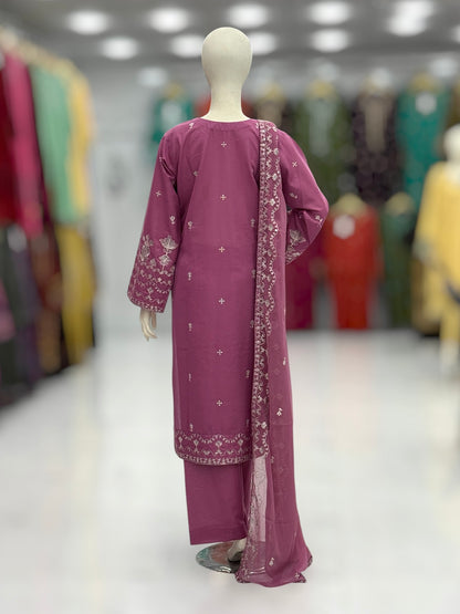 Nazneen Lawn Karandi K165-B | Stitched | 3 Piece