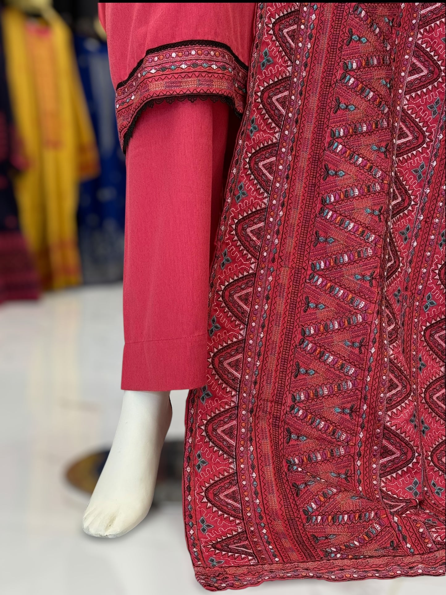 Embroidered Pink  RC-504-A | 3 Piece | Stitched