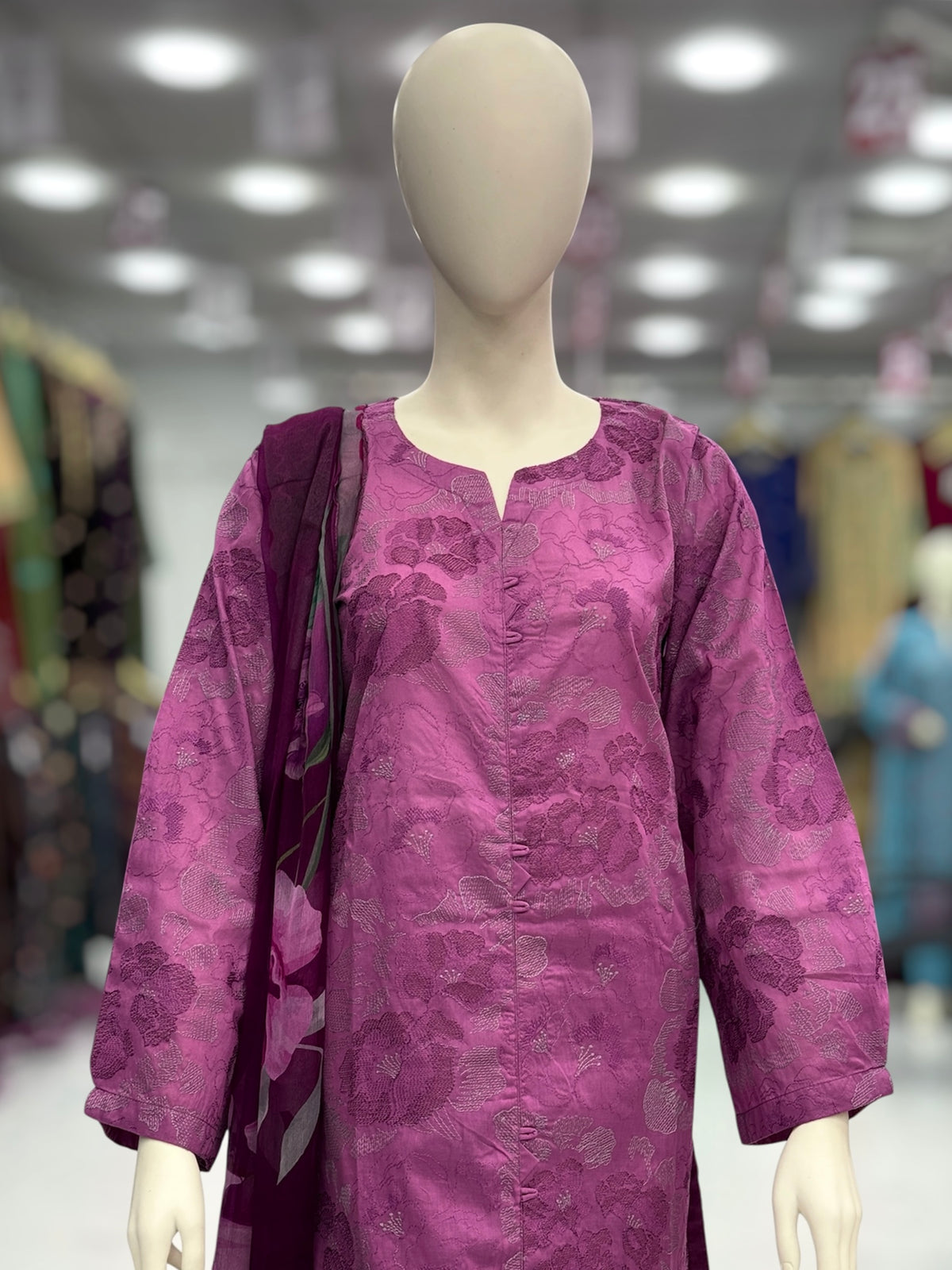 Shimmer Blossom Exclusive Lawn L103-B | Stitched | 3 Piece