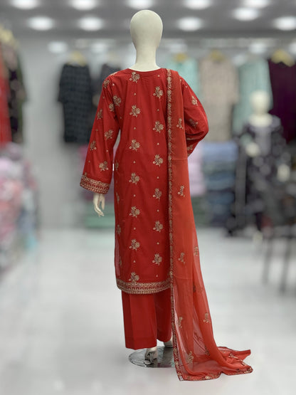 Meher-e-Zari Exclusive Lawn L78-B | Stitched | 3 Piece
