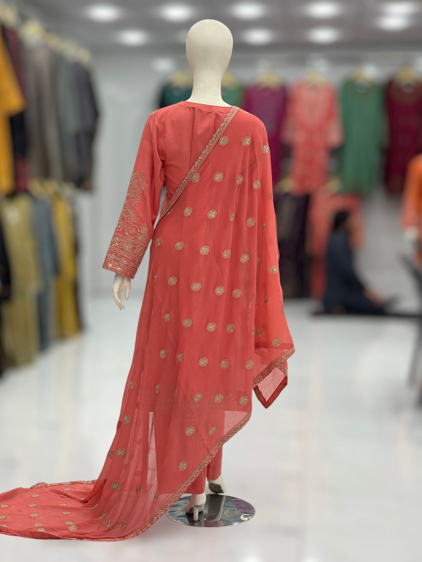 Taj Mahal Lawn Karandi K41-C | Stitched | 3 Piece