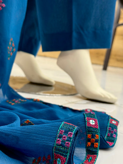 Egyptian Glamour Royal Blue 88-C | Stitched | 3 Piece