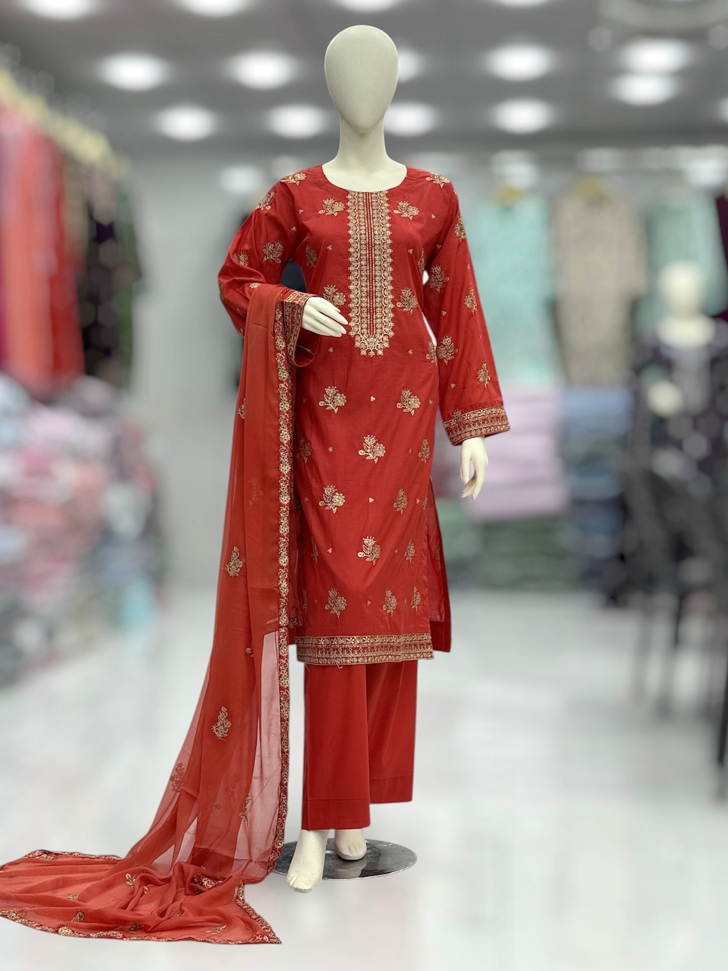 Meher-e-Zari Exclusive Lawn L78-B | Stitched | 3 Piece