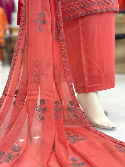 Nayab Lawn Karandi K50-B | Stitched | 3 Piece