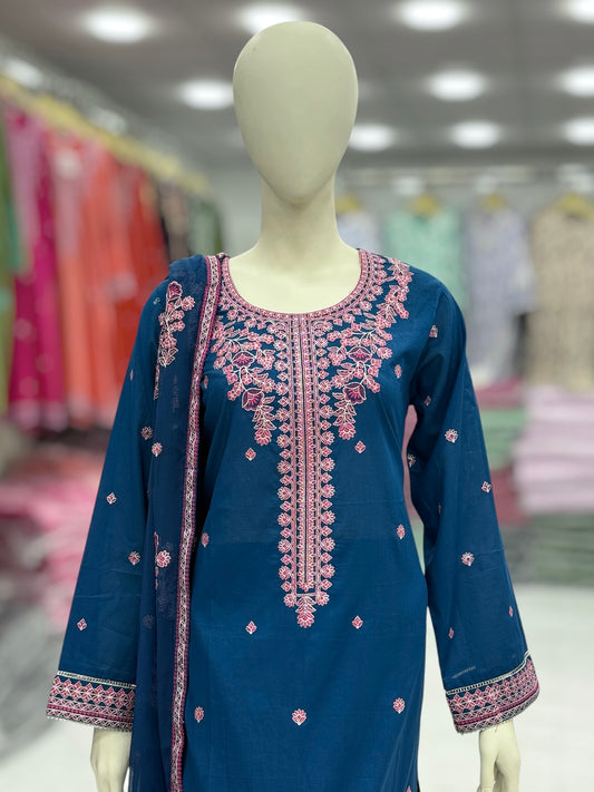 Chilman Exclusive Lawn L73-B | Stitched | 3 Piece