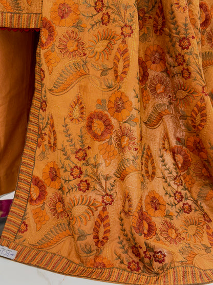 Embroidered Beige | HE-25A | 3 Piece | Stitched