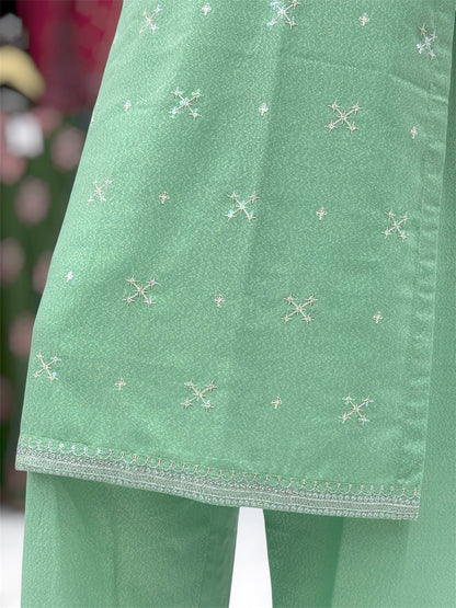 Glitter Mist Lawn Karandi K164-A | Stitched | 3 Piece