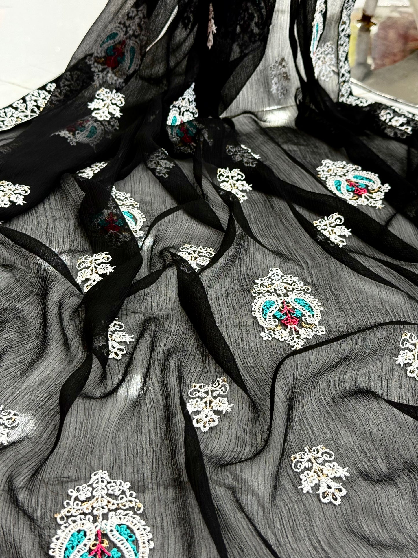 Bahar-e-subh Black 87-F | Stitched | 3 Piece