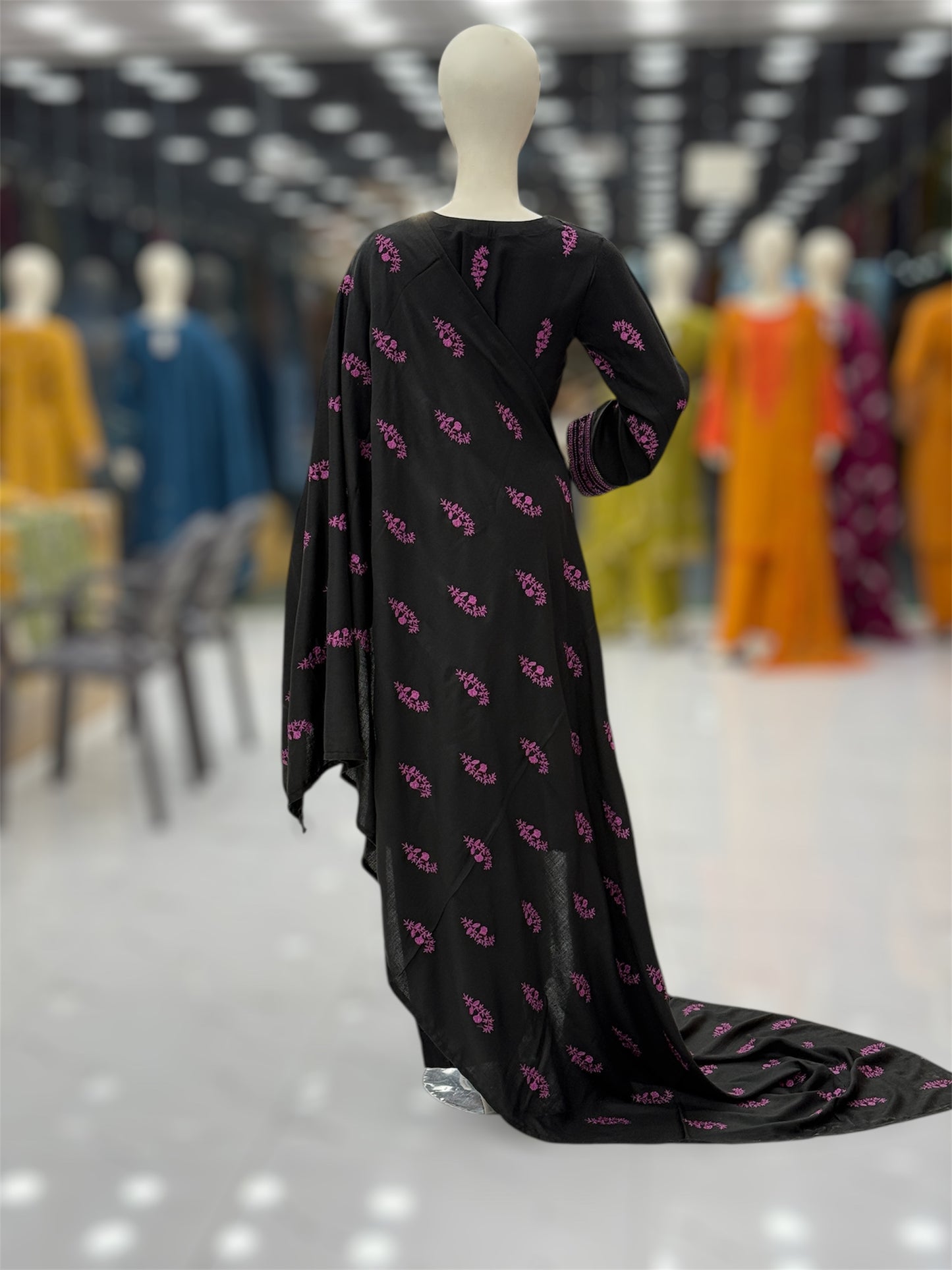 Black Rose Leather Peach 202 | Stitched | 3 Piece