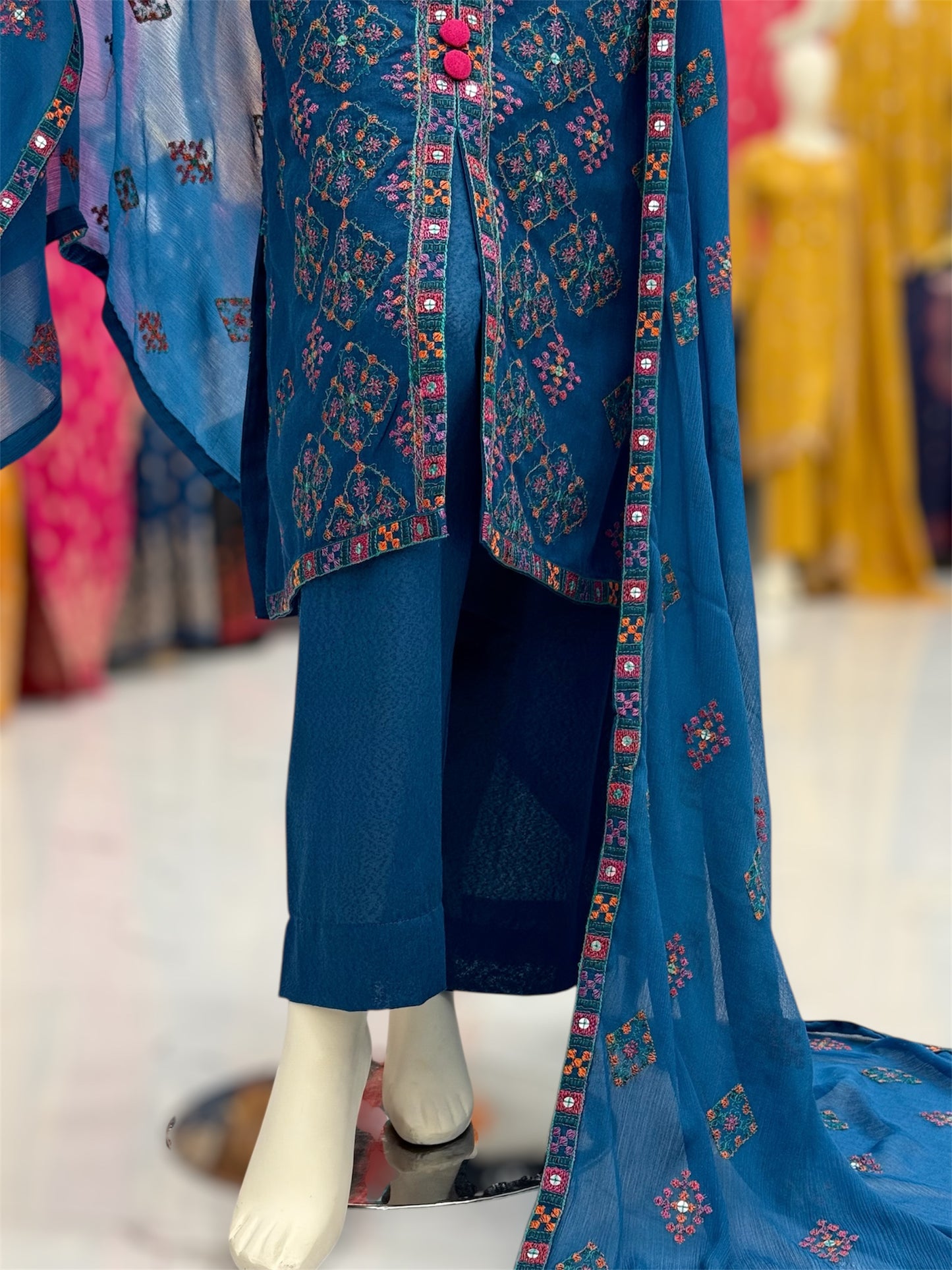 Egyptian Glamour Royal Blue 88-C | Stitched | 3 Piece