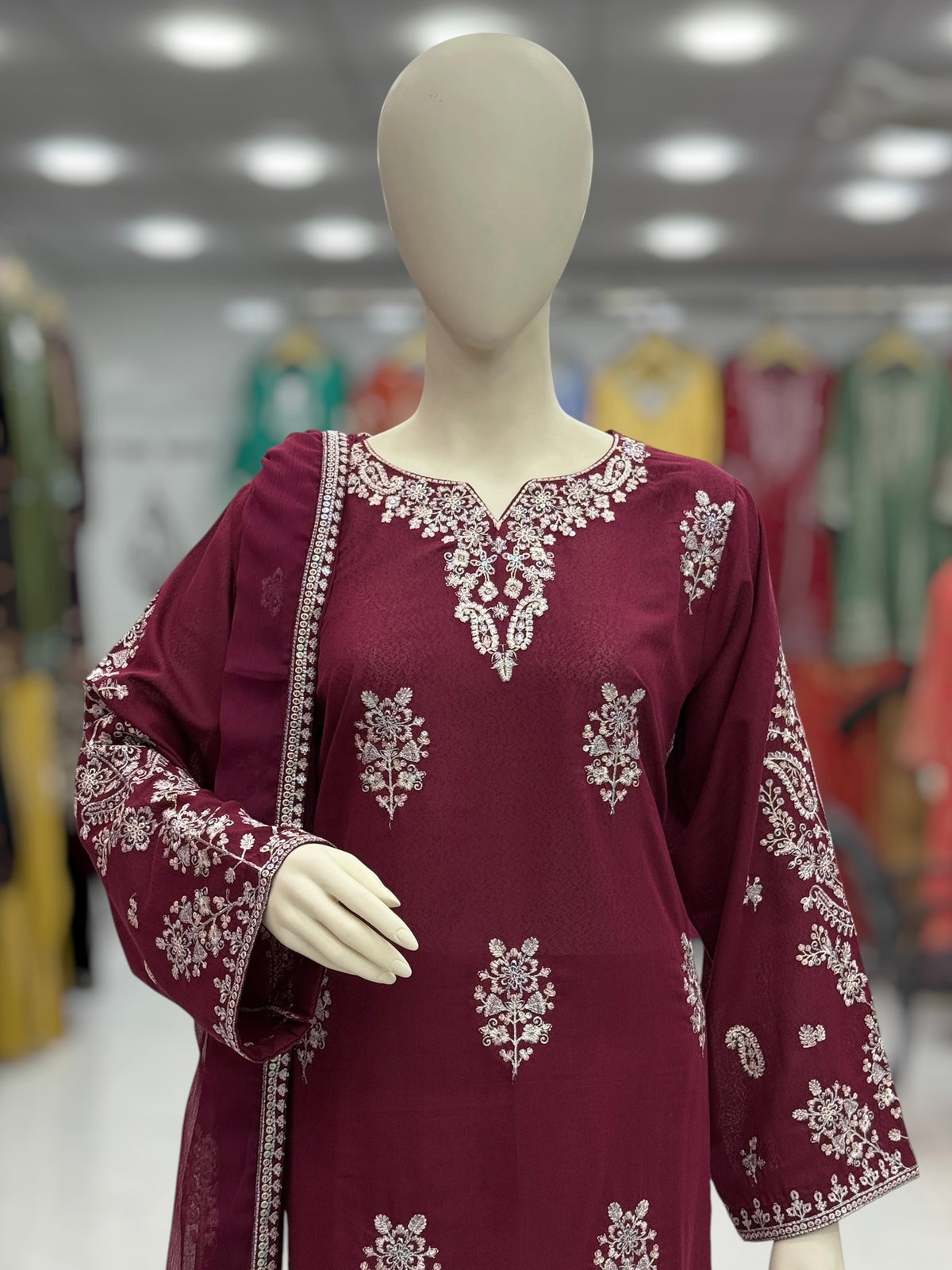 Moon Light Lawn Karandi K167-B | Stitched | 3 Piece