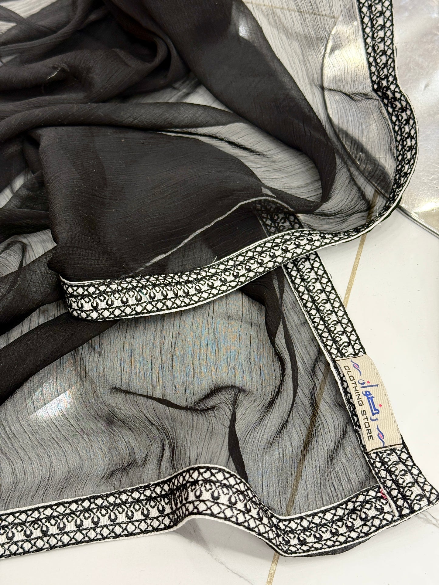 The Ethnic White&Black Special 94-A | Khaddar | Stitched