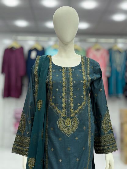 Mortaj Exclusive Lawn L81-B | Stitched | 3 Piece