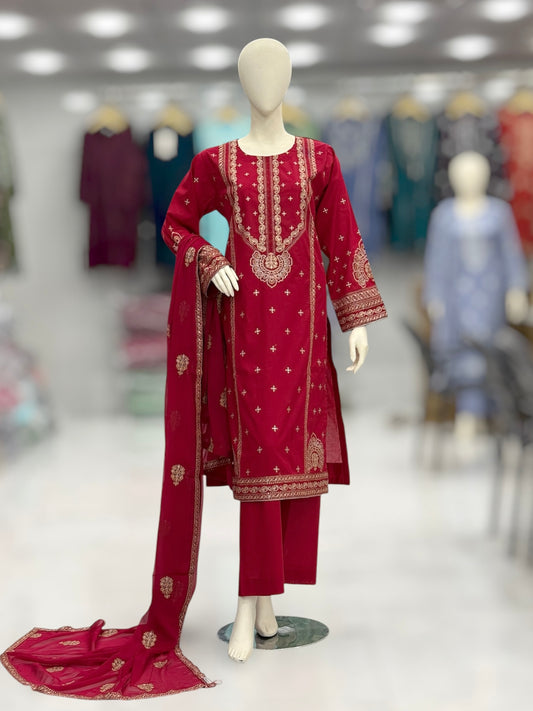 Mortaj Exclusive Lawn L81-A | Stitched | 3 Piece