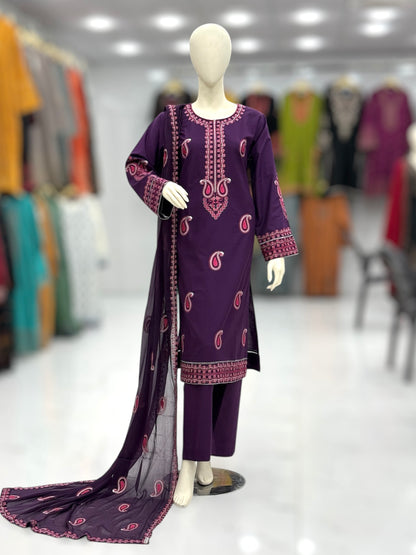 Ronak 213-A | Khaddar | Stitched