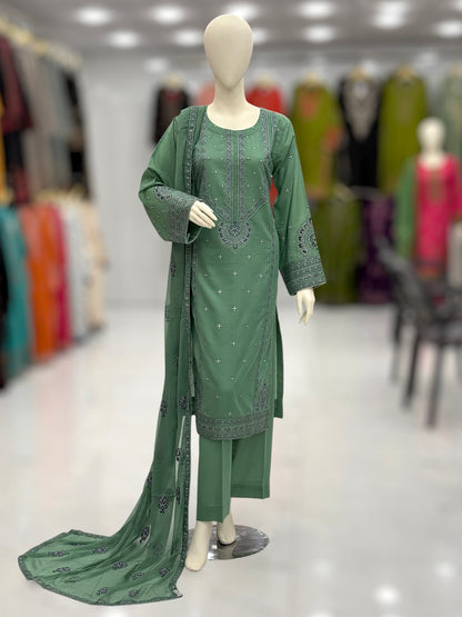 Mortaaj Lawn Karandi K46-A | Stitched | 3 Piece