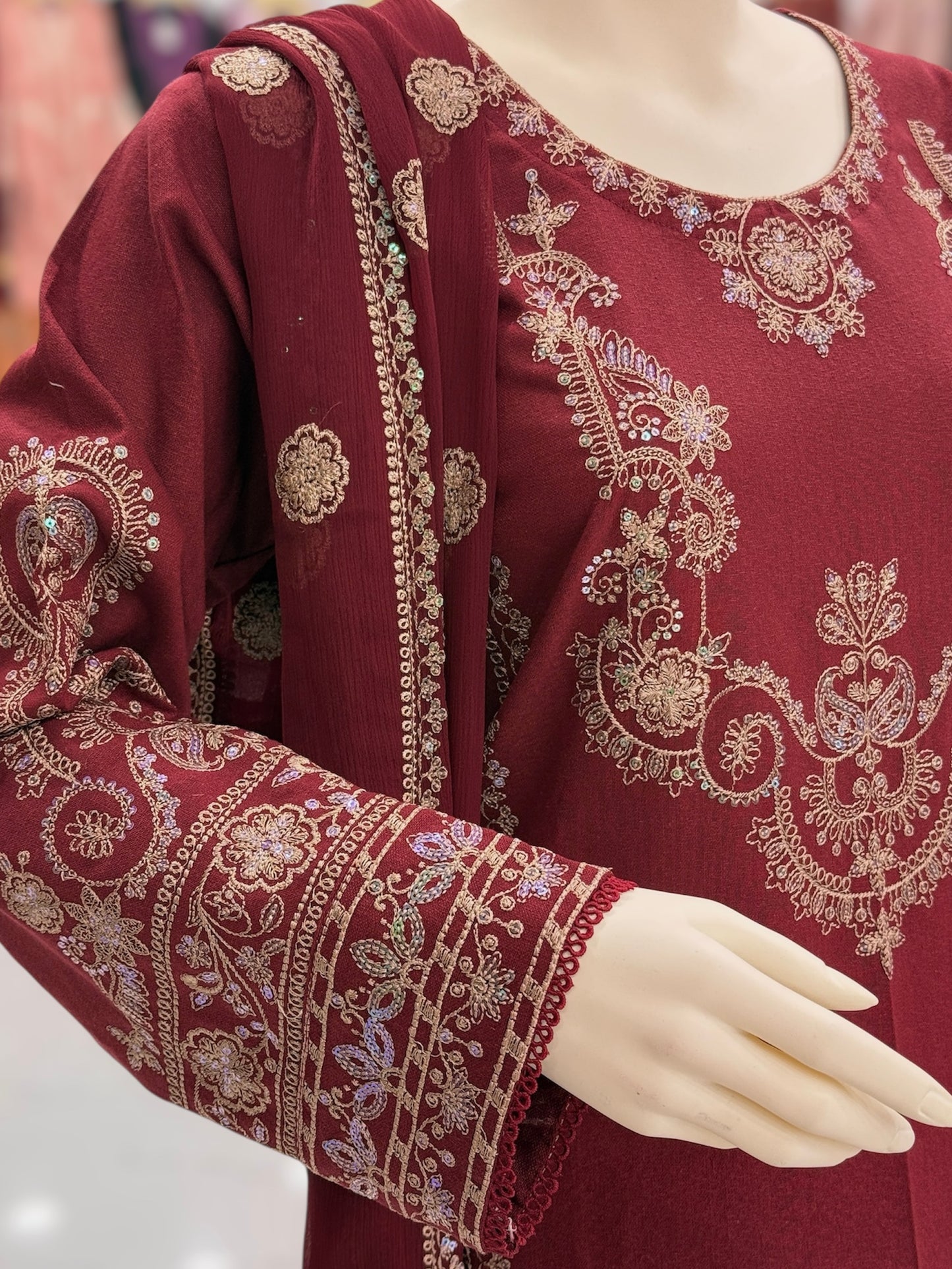 Taj Mahal Karandi 98-A | Stitched | 3 Piece