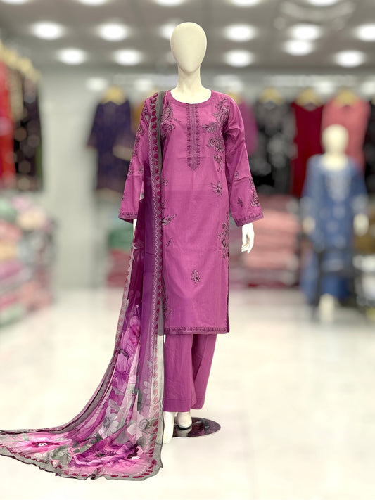 Noor-e-Gul Exclusive Lawn L94 | Stitched | 3 Piece