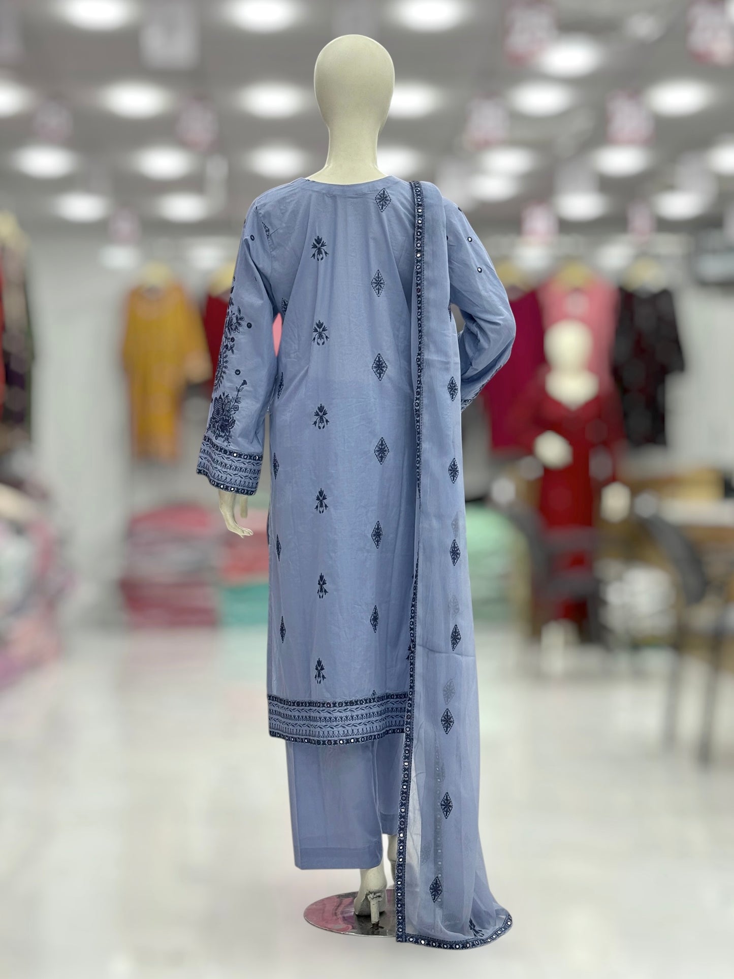 Mirror White Exclusive Lawn L98-B | Stitched | 3 Piece