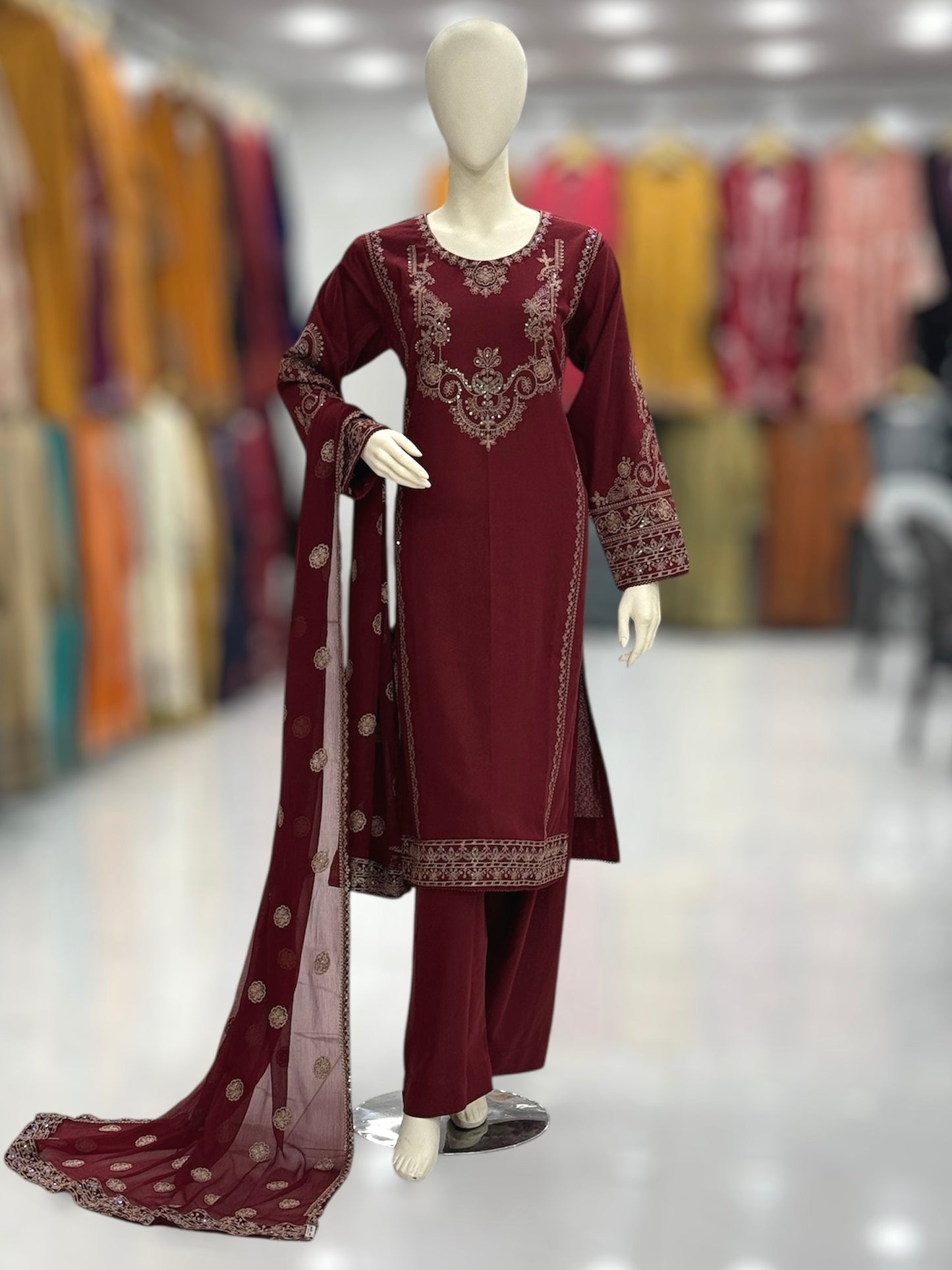 Taj Mahal Karandi 98-A | Stitched | 3 Piece