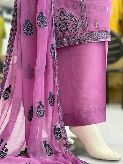 Mortaj Lilac 92-A | Stitched | 3 Piece