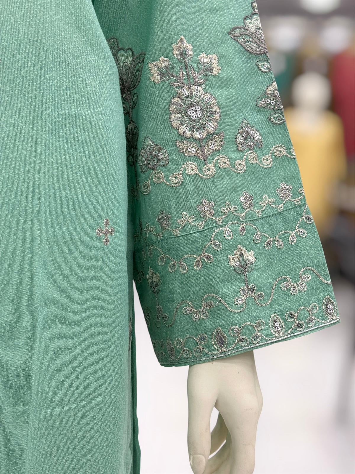 Nazneen Lawn Karandi K165-C | Stitched | 3 Piece