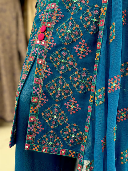 Egyptian Glamour Royal Blue 88-C | Stitched | 3 Piece