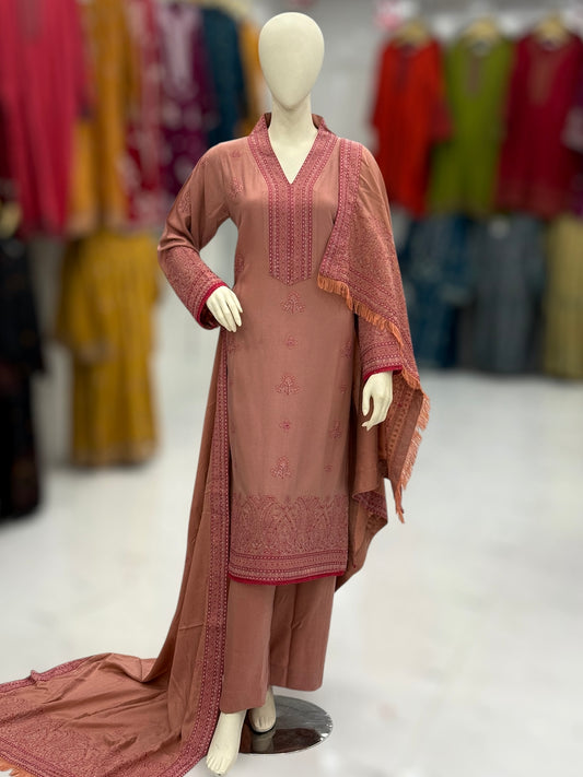 Gulistan Leather Peach 208-B | Stitched | 3 Piece