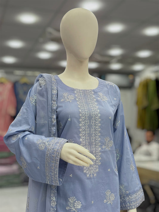 Meher-e-Zari Exclusive Lawn L78-C | Stitched | 3 Piece