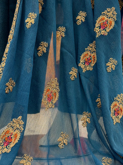 Bahar-e-subh Royal Blue 87-C | Stitched | 3 Piece