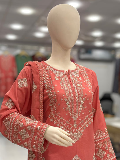 Majestic Lawn Karandi K47-A | Stitched | 3 Piece