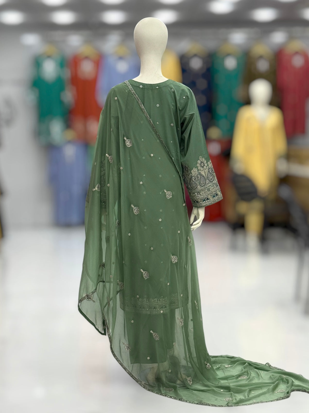 Dilkash Lawn Karandi K166-B | Stitched | 3 Piece
